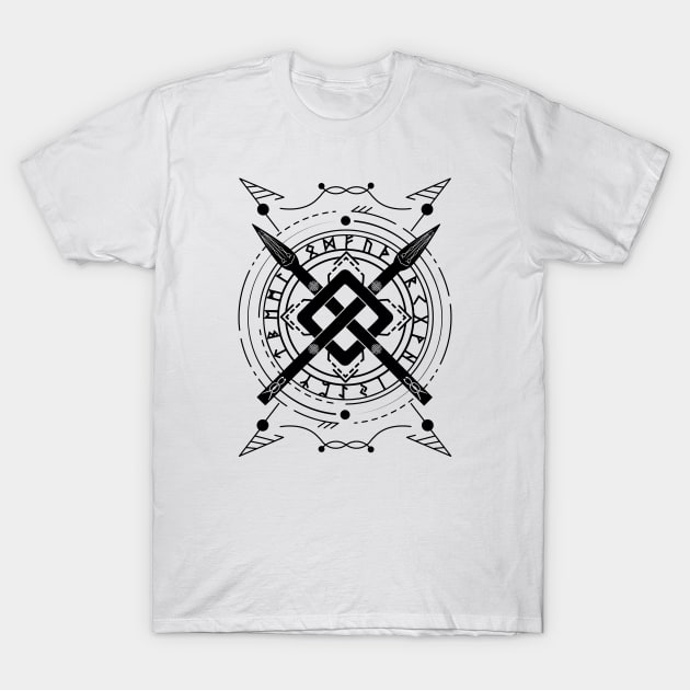 Gungnir - The Spear of Odin | Norse Pagan Symbol T-Shirt by CelestialStudio